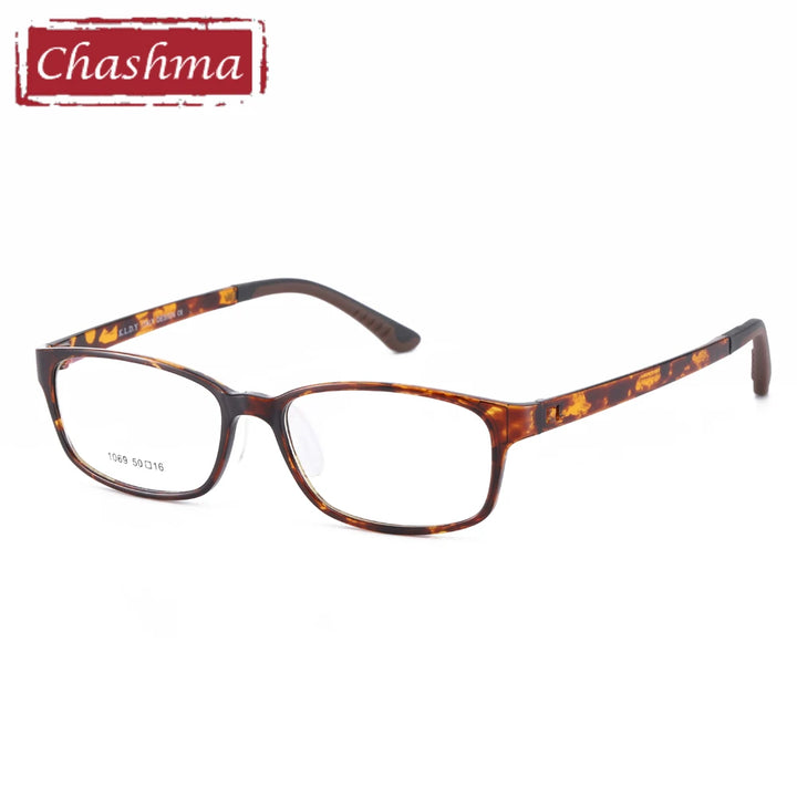 Chashma Ochki Women's Full Rim Oval Square Tr 90 Titanium Eyeglasses 10694
