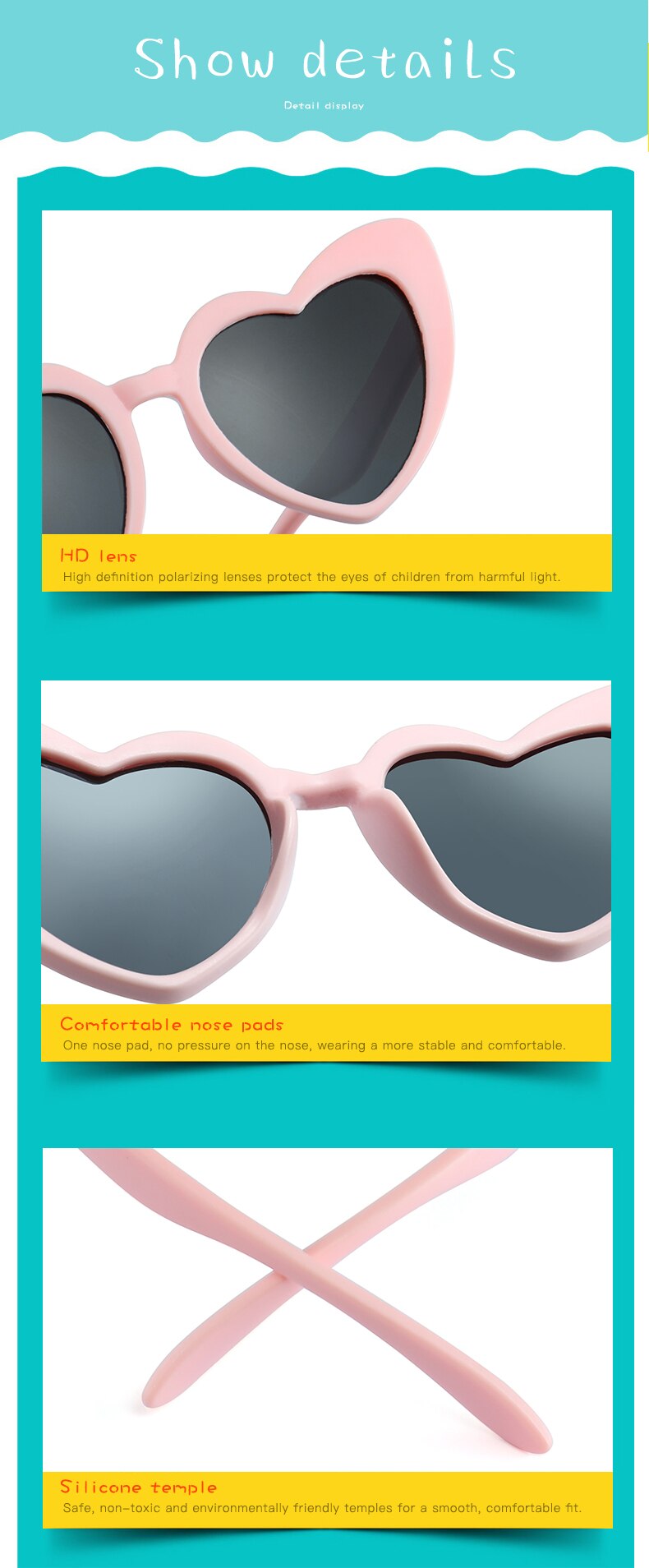 Warblade Children's Polarized Sunglasses - Stylish & Safe Yellow Gray