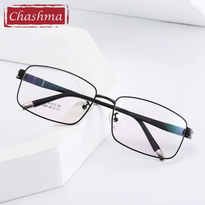 Chashma Unisex Full Rim Square Titanium Eyeglasses 952005