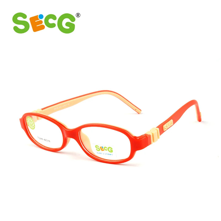 Secg Unisex Children's Full Rim Oval Tr 90 Titanium Eyeglasses 3248 Full Rim Secg   