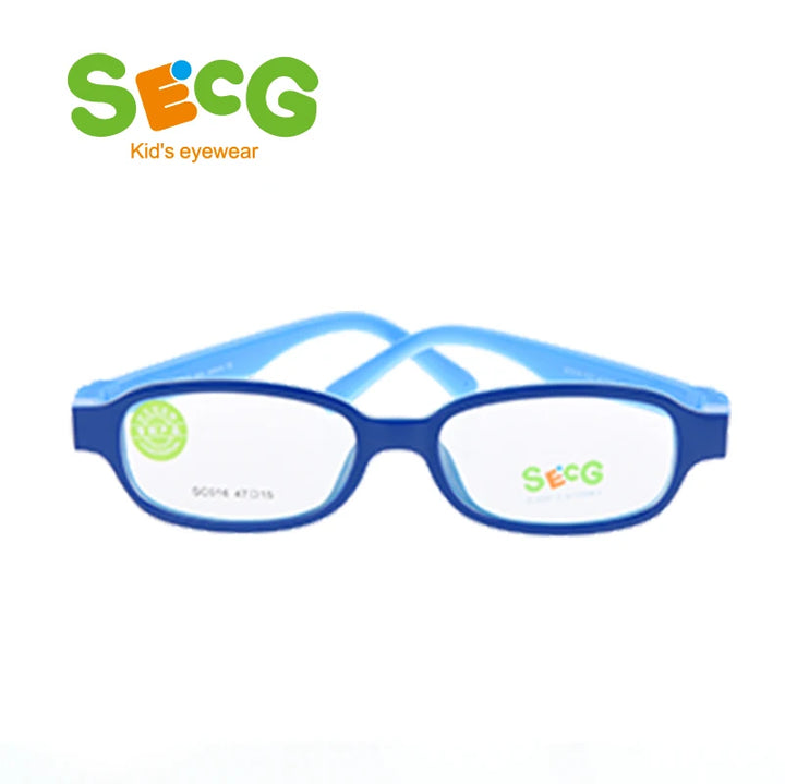 Secg Unisex Youth's Full Rim Oval Tr 90 Silicone Eyeglasses 3016 Full Rim Secg c22  