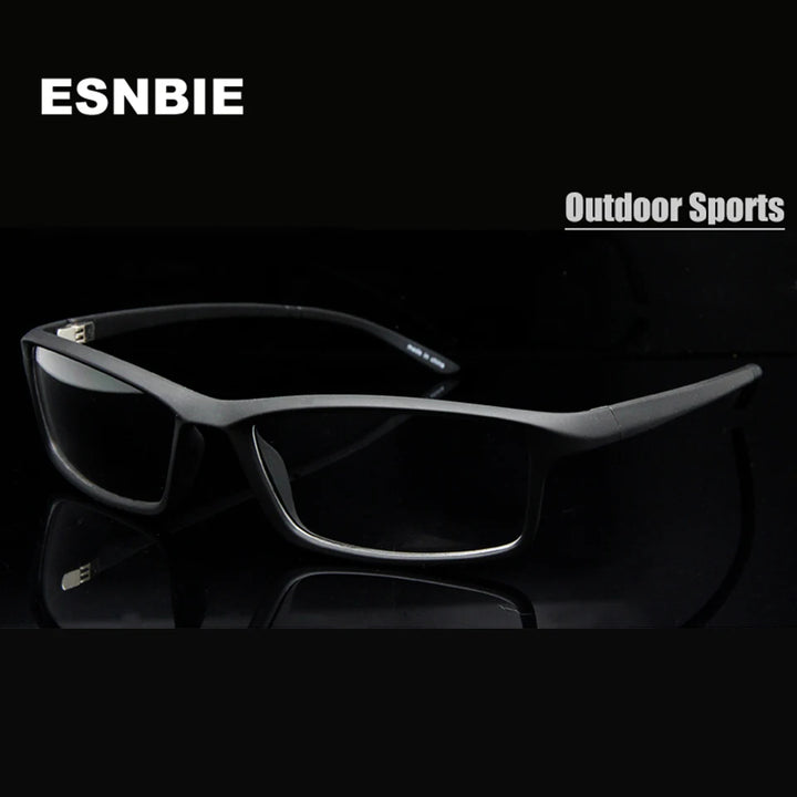 Esnbie Unisex Full Rim Square Tr 90 Titanium Sport Eyeglasses 78207 Full Rim Esnbie   