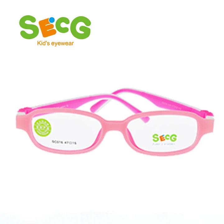 Secg Unisex Youth's Full Rim Oval Tr 90 Silicone Eyeglasses 3016 Full Rim Secg c13  