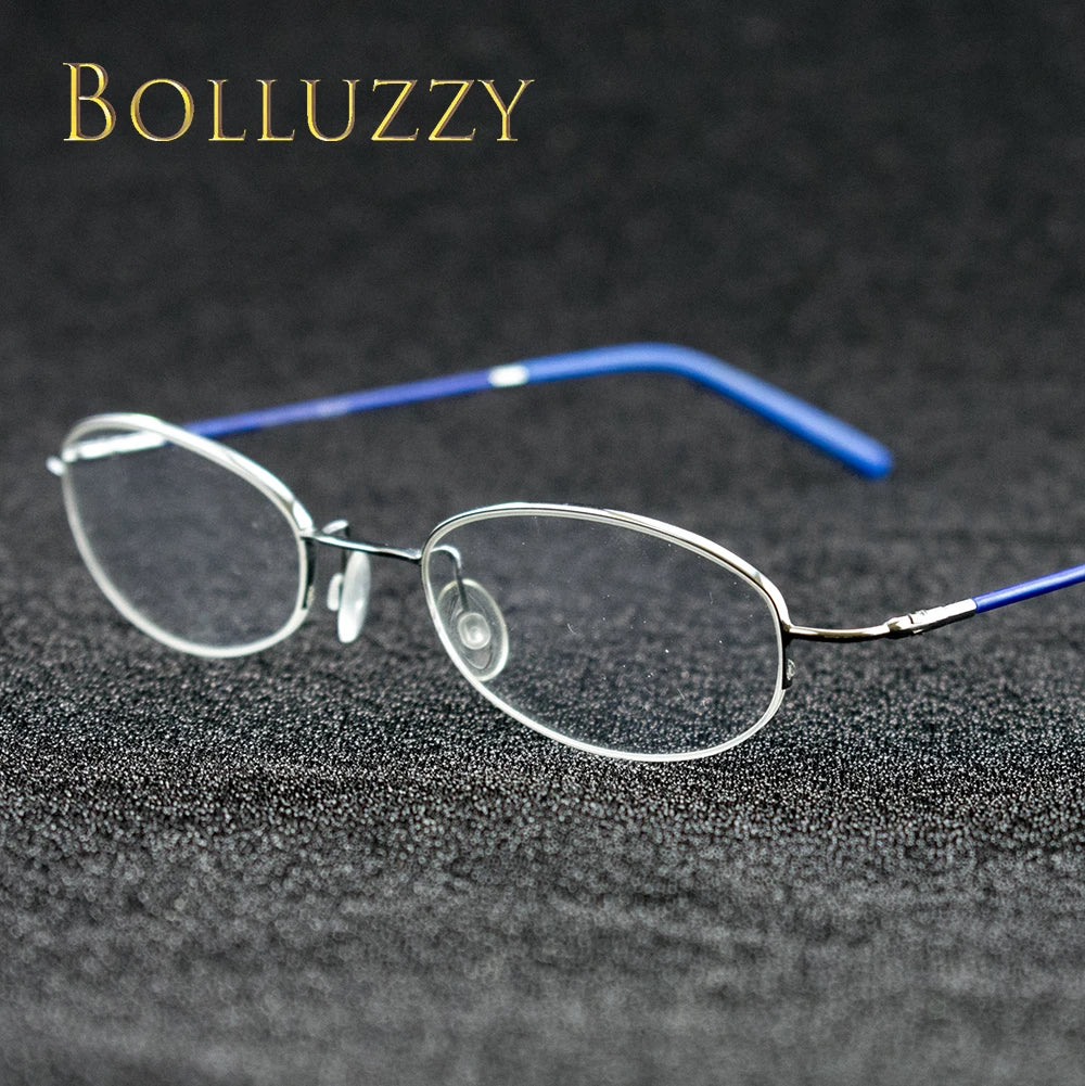 Bolluzzy Youth's Unisex Rimless Oval Alloy Eyeglasses 7122 Rimless Bolluzzy   