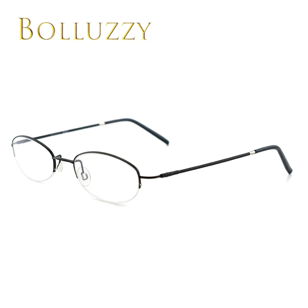 Bolluzzy Youth's Unisex Rimless Oval Alloy Eyeglasses 7122 Rimless Bolluzzy   