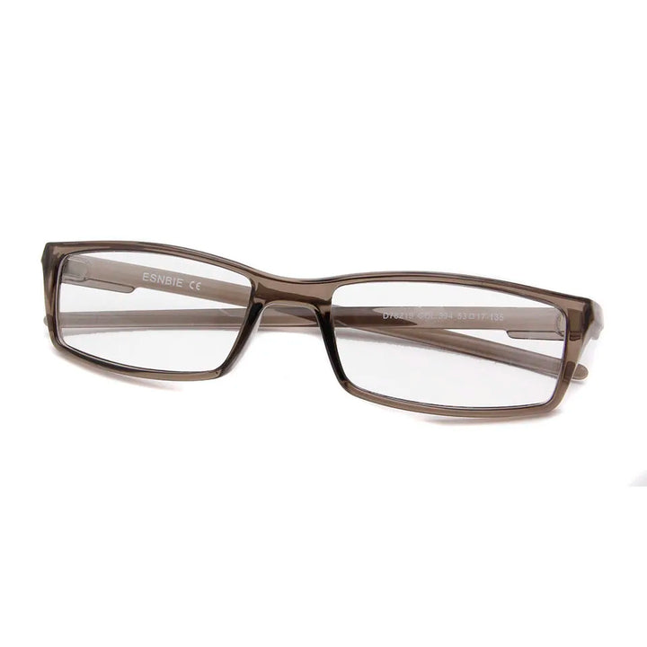 Esnbie Unisex Full Rim Square Tr 90 Titanium Eyeglasses 78219 Full Rim Esnbie   