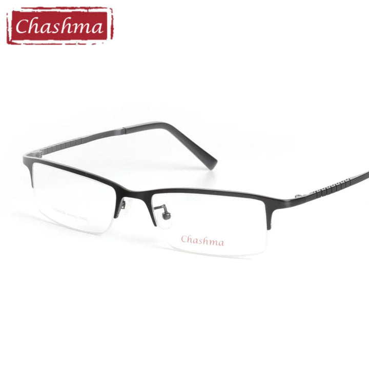 Chashma Men's Semi Rim Square Titanium Eyeglasses 52005