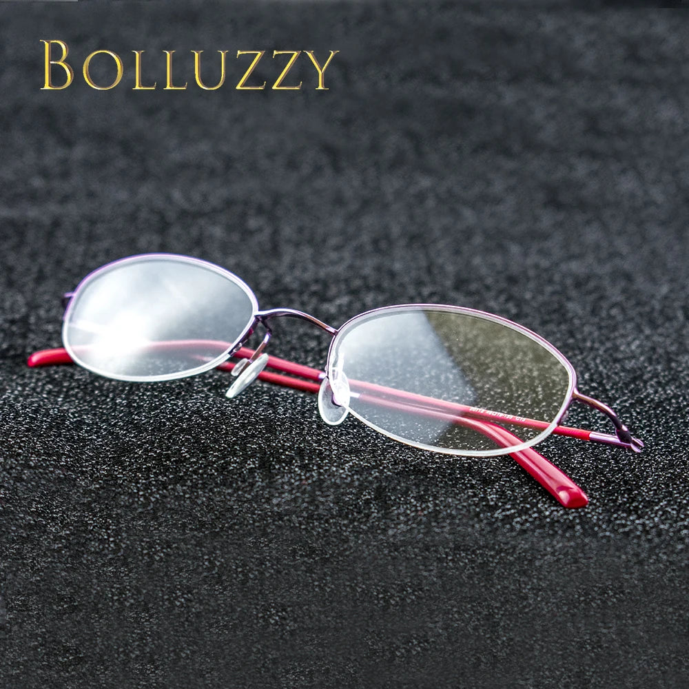 Bolluzzy Youth's Unisex Rimless Oval Alloy Eyeglasses 7122 Rimless Bolluzzy   