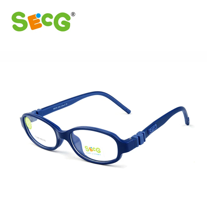 Secg Unisex Children's Full Rim Oval Tr 90 Titanium Eyeglasses 3248 Full Rim Secg   