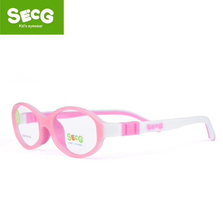 Secg Unisex Youth's Full Rim Round Tr 90 Silicone Eyeglasses 3029 Full Rim Secg C13  