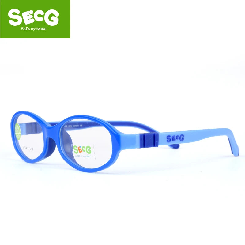 Secg Unisex Youth's Full Rim Round Tr 90 Silicone Eyeglasses 3029 Full Rim Secg   