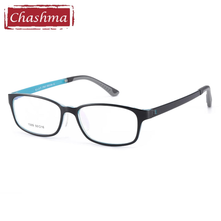 Chashma Ochki Women's Full Rim Oval Square Tr 90 Titanium Eyeglasses 10694