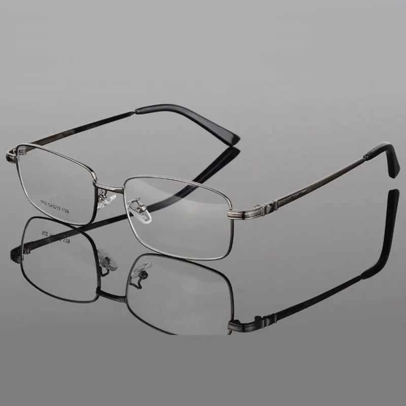 Reven Jate Unisex Full Rim Square Alloy Eyeglasses 66902