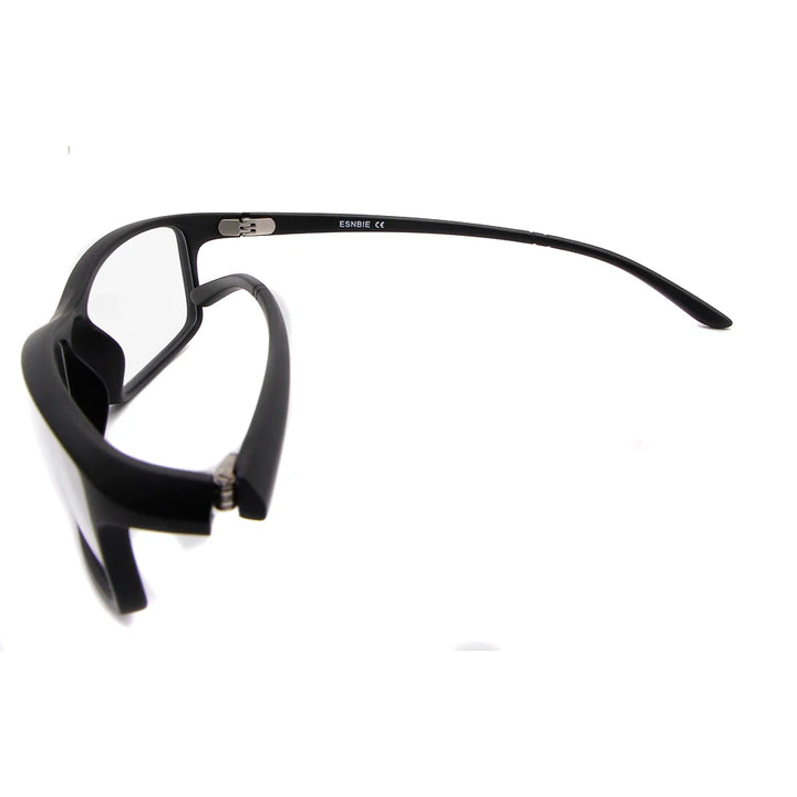 Esnbie Unisex Full Rim Rectangle Tr 90 Titanium Eyeglasses 78207 Full Rim Esnbie   