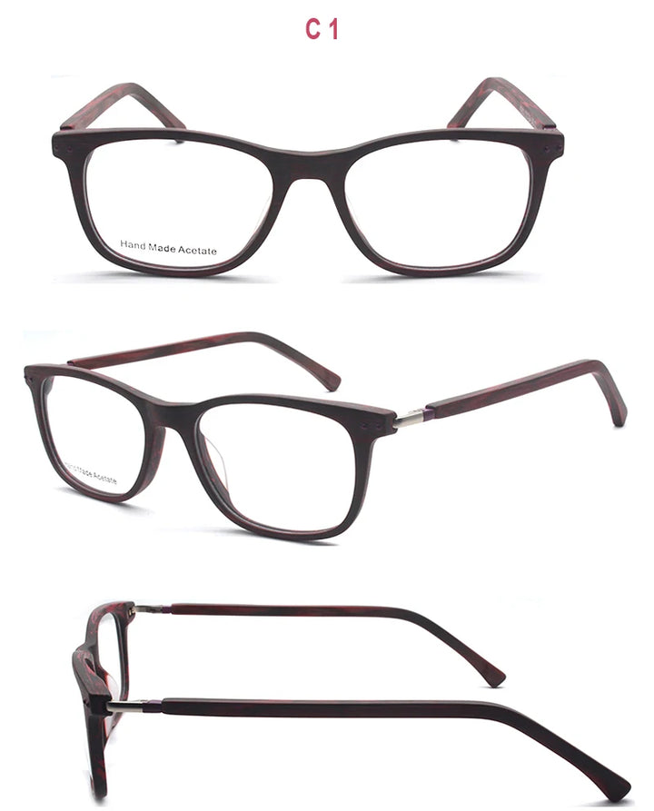 Reven Jate Women's Full Rim Square Acetate Eyeglasses 92014