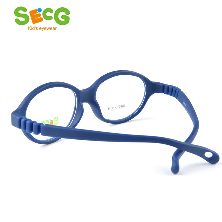 Secg Unisex Children's Full Rim Oval Tr 90 Rubber Eyeglasses 18691 Full Rim Secg   