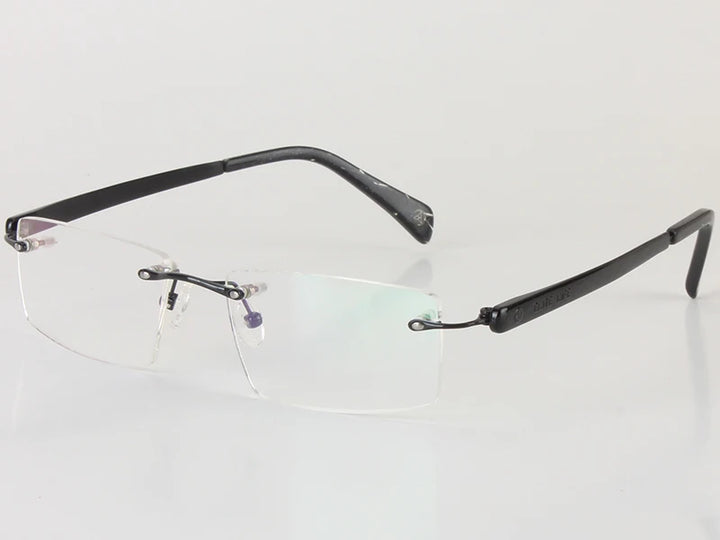 Chashma Ottica Women's Rimless Square Titanium Eyeglasses 17018