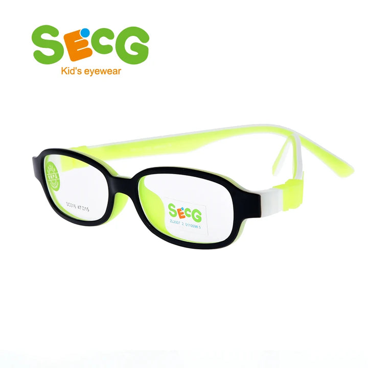 Secg Unisex Youth's Full Rim Oval Tr 90 Silicone Eyeglasses 3016 Full Rim Secg c42  