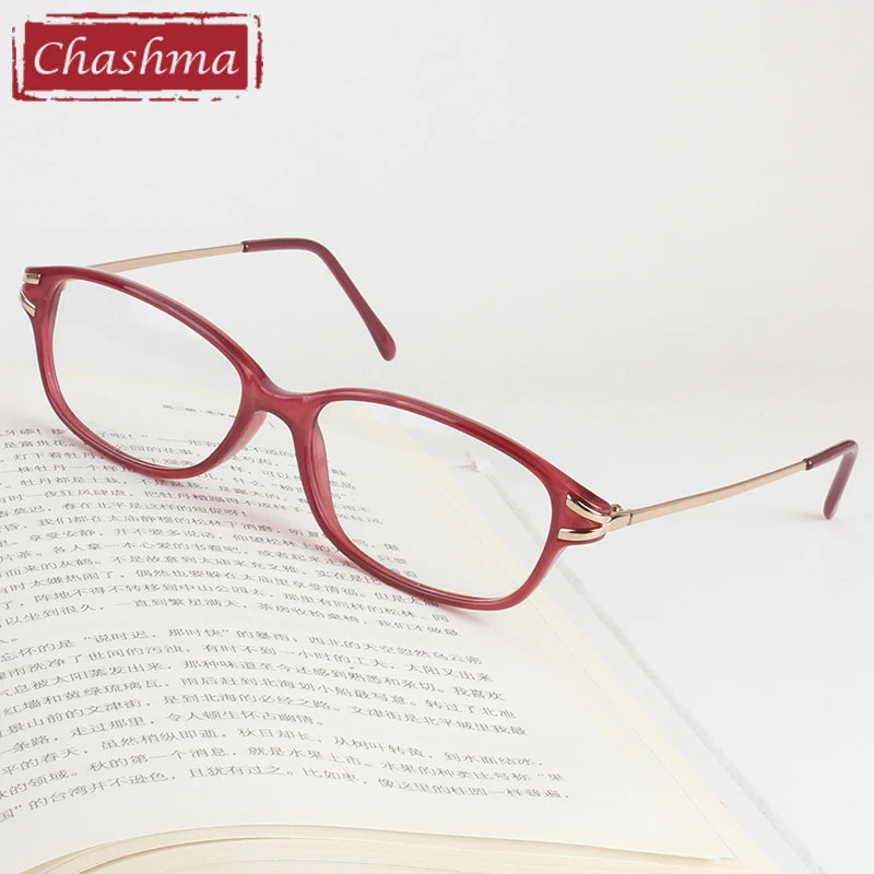 Chashma Women's Full Rim Square Oval Acetate Eyeglasses 60091 Full Rim Chashma   