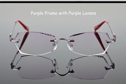 Chashma Women's Rimless Square Titanium Eyeglasses 60114