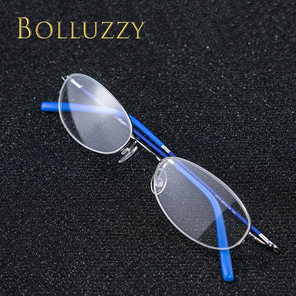 Bolluzzy Youth's Unisex Rimless Oval Alloy Eyeglasses 7122 Rimless Bolluzzy   