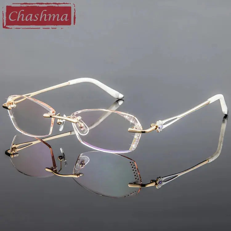 Chashmo Chashma 2856 Rimless Oval Eyeglasses – FuzWeb