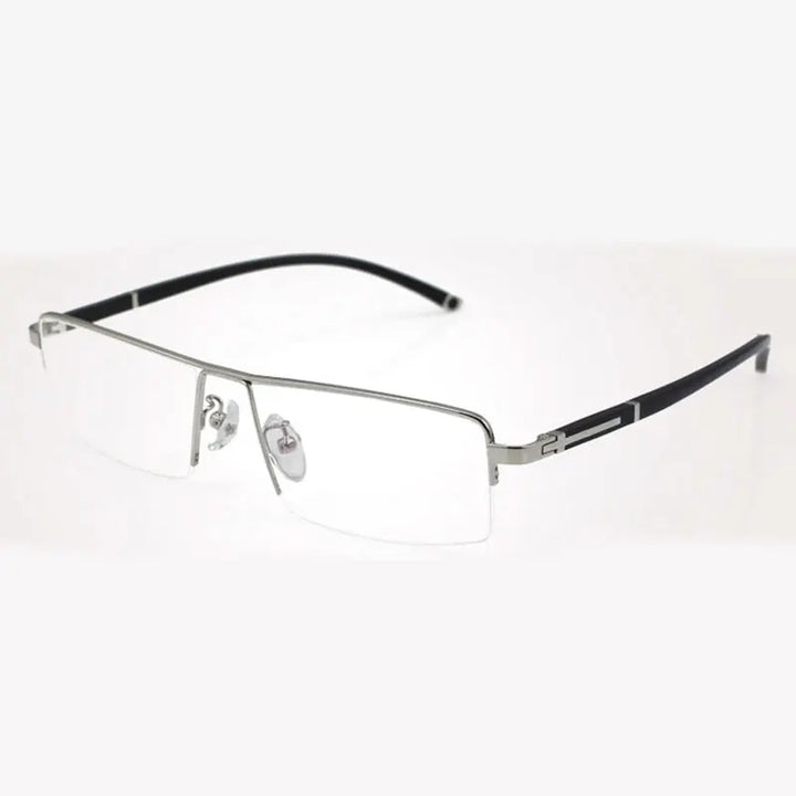 Reven Jate Women's Semi Rim Square Alloy Eyeglasses 56200
