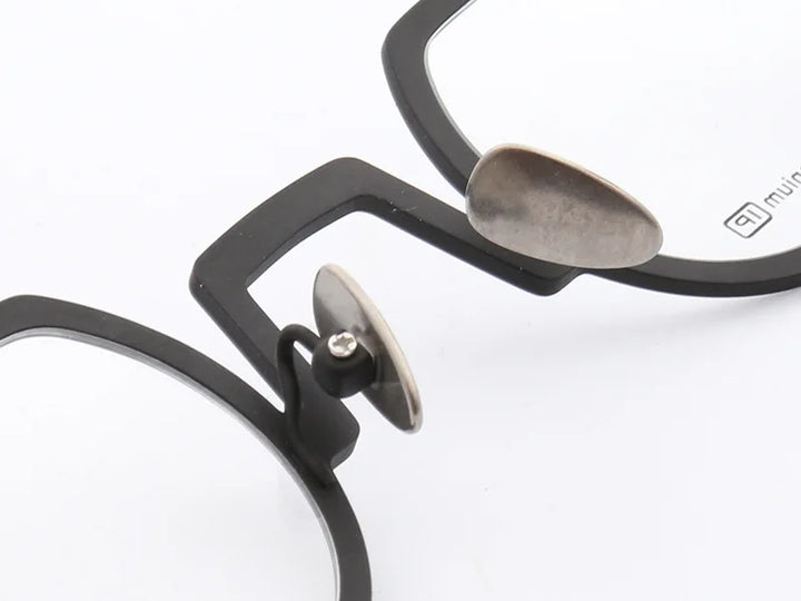 Muzz ST7020 men's rectangle pure titanium prescription eyeglasses — view 7