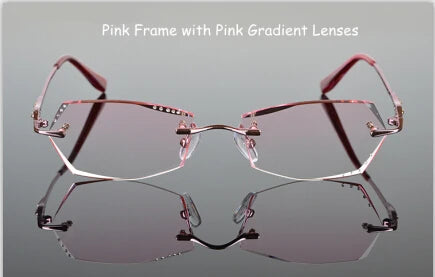 Chashma Women's Rimless Square Titanium Eyeglasses 60114