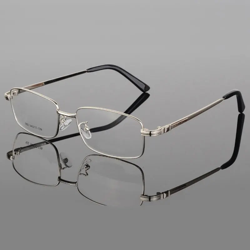Reven Jate Unisex Full Rim Square Alloy Eyeglasses 66902