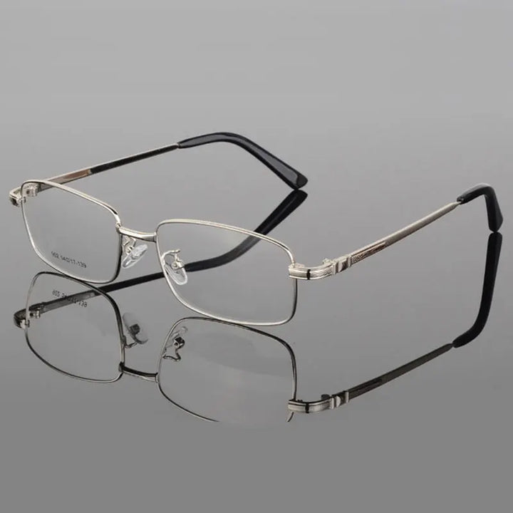 Reven Jate Unisex Full Rim Square Alloy Eyeglasses 66902