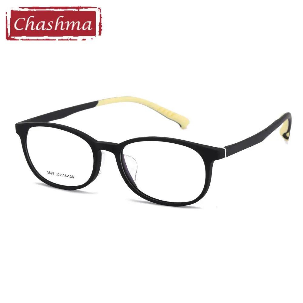 Chashma Ottica Unisex Youth's Full Rim Round Tr 90 Titanium Eyeglasses 55954.