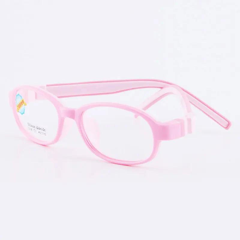 Reven Jate Unisex Children's Full Rim Oval Tr 90 Silicone Eyeglasses 51841