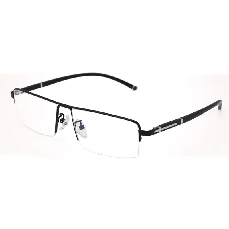 Reven Jate Women's Semi Rim Square Alloy Eyeglasses 56200