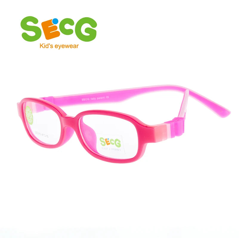 Secg Unisex Youth's Full Rim Oval Tr 90 Silicone Eyeglasses 3016 Full Rim Secg   