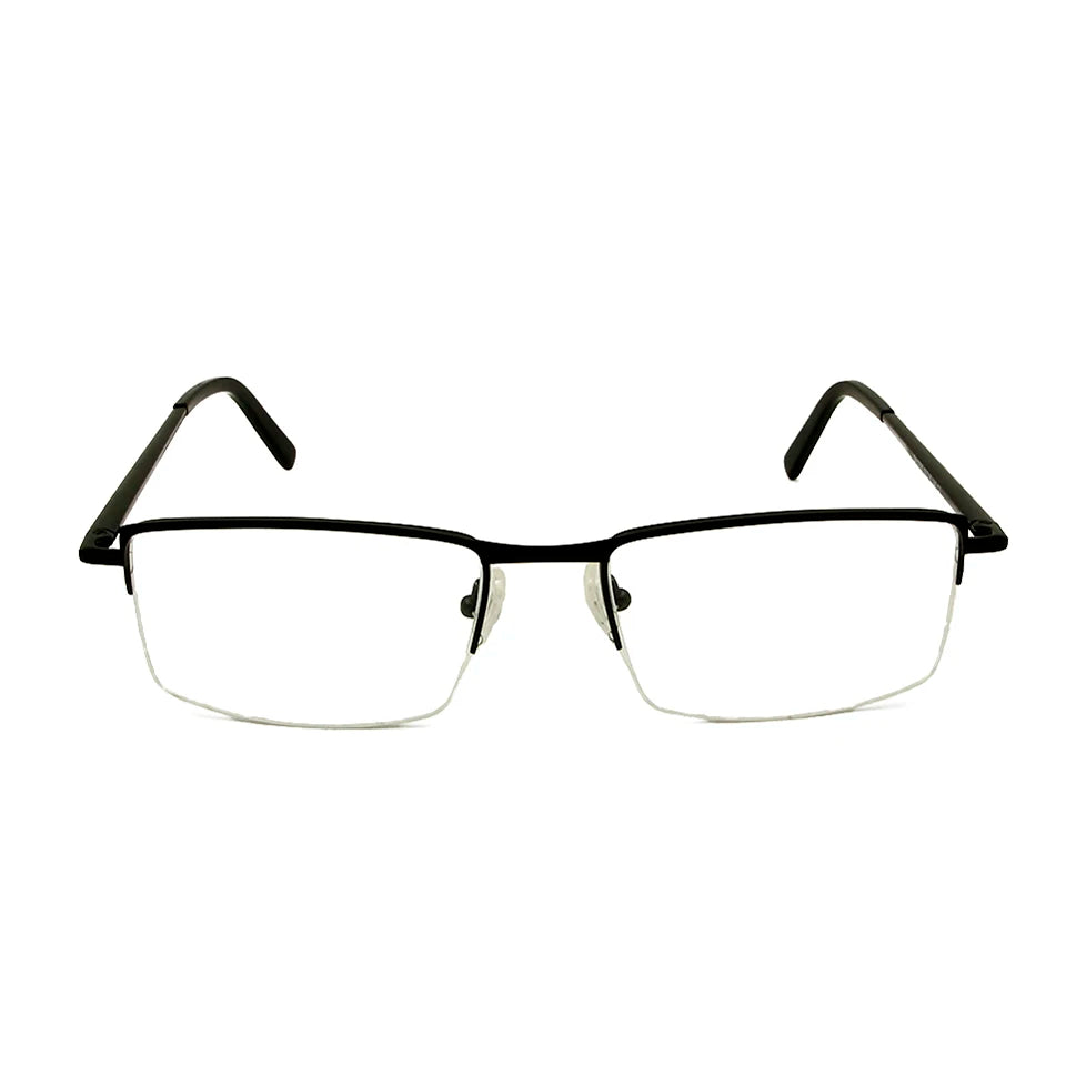 Esnbie Men's Semi Rim Square Titanium Eyeglasses 17095 Semi Rim Esnbie   