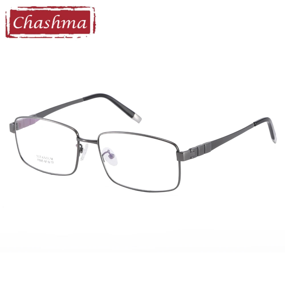 Chashma Unisex Full Rim Square Titanium Eyeglasses 952005