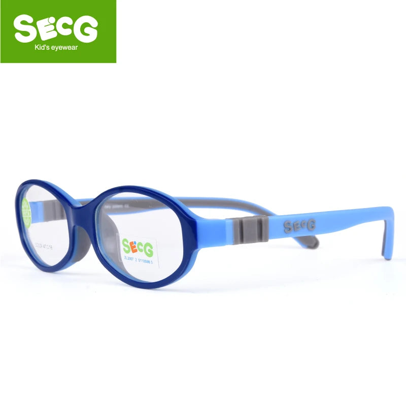 Secg Unisex Youth's Full Rim Round Tr 90 Silicone Eyeglasses 3029 Full Rim Secg   