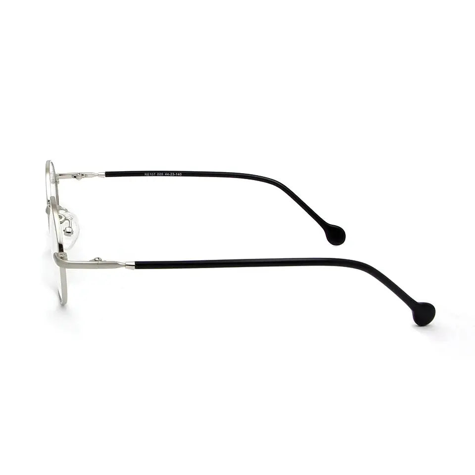 Esnbie Unisex Full Rim Oval Round Alloy Eyeglasses 5107 — view 3 | Esnbie at FuzWeb