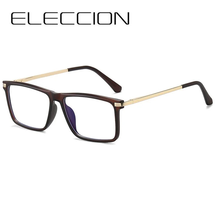 Eleccion Women's Full Rim Square Tr 90 Titanium Eyeglasses 95859