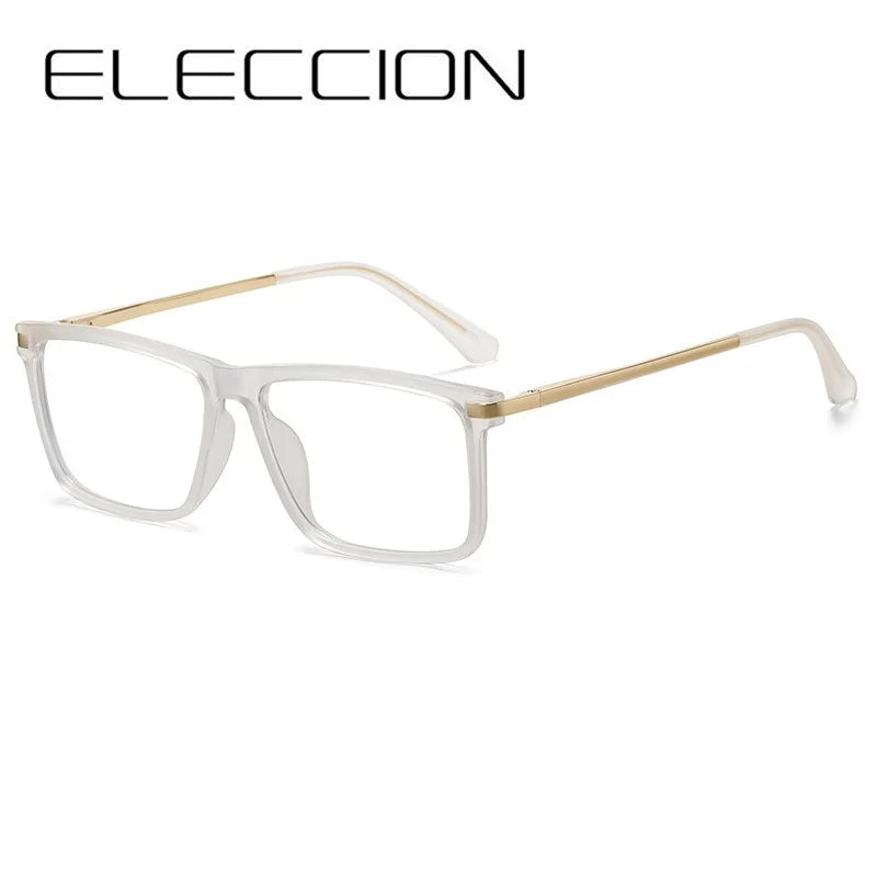 Eleccion Women's Full Rim Square Tr 90 Titanium Eyeglasses 95859