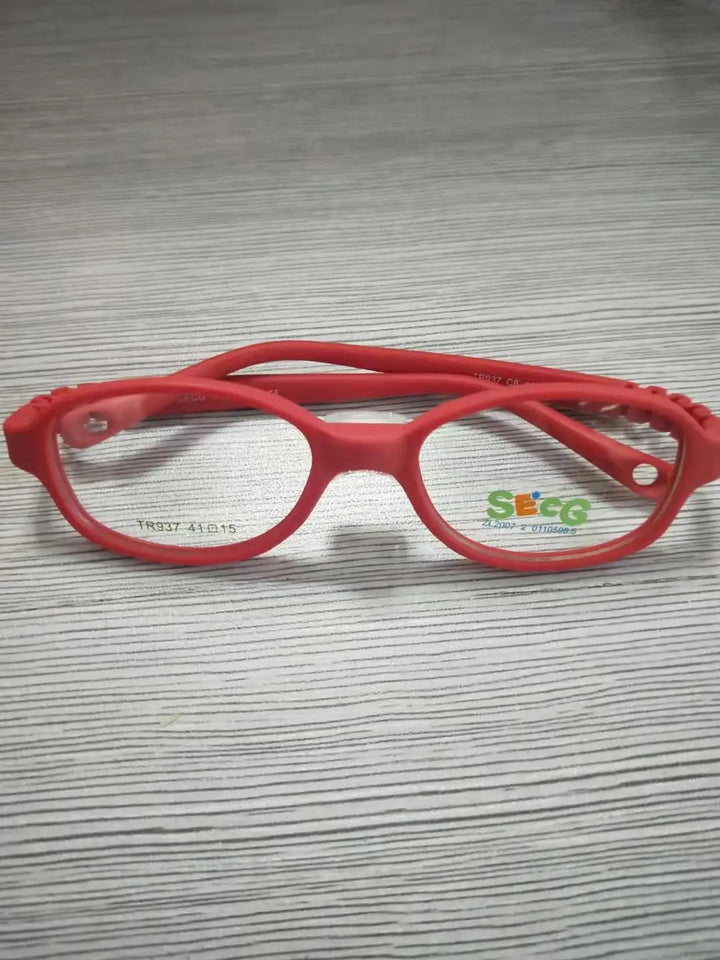 Secg Unisex Youth Full Rim Oval Tr 90 Silicone Eyeglasses 18937 Full Rim Secg C8  