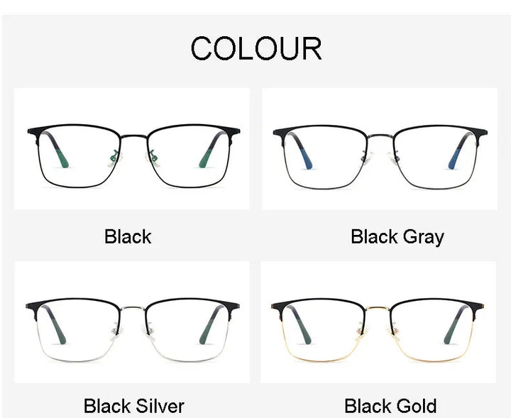 Hotochki Women's Full Rim Square Alloy Eyeglasses 80165 Full Rim Hotochki   