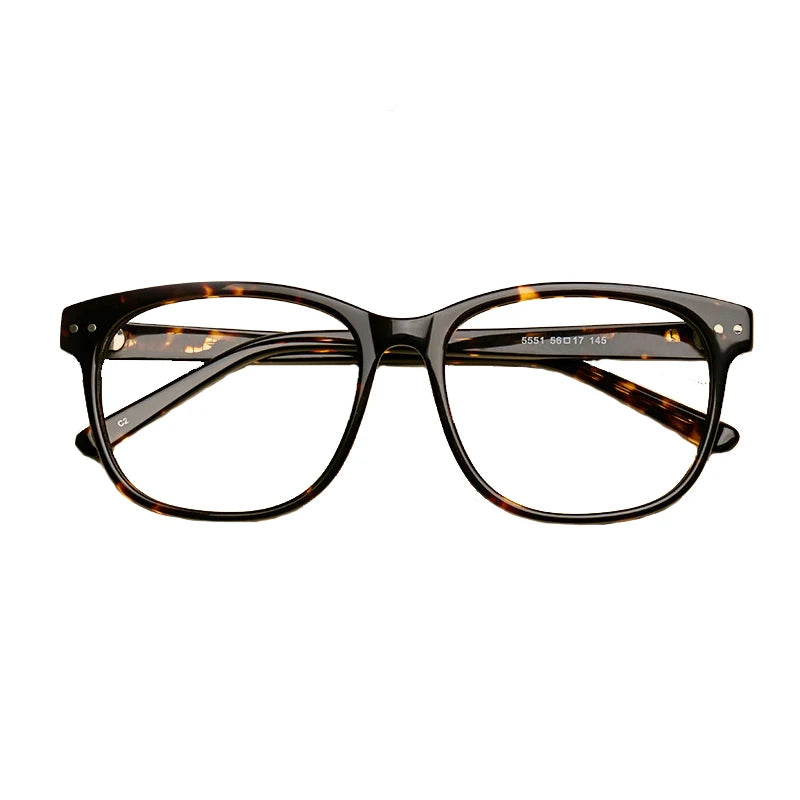 Oveliness Unisex Full Rim Square Titanium Acetate Eyeglasses 55514