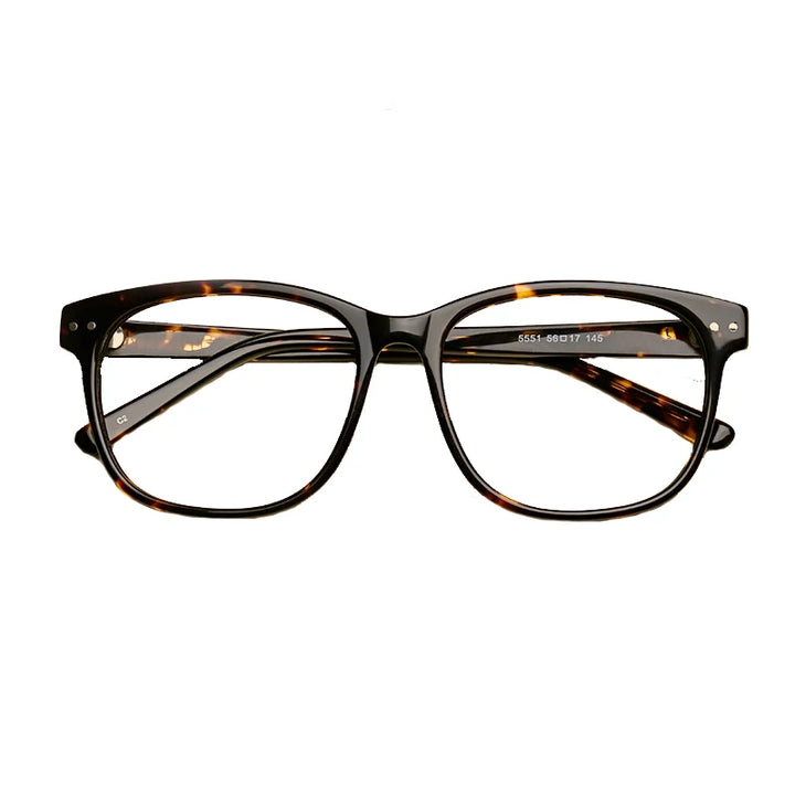 Oveliness Unisex Full Rim Square Titanium Acetate Eyeglasses 55514
