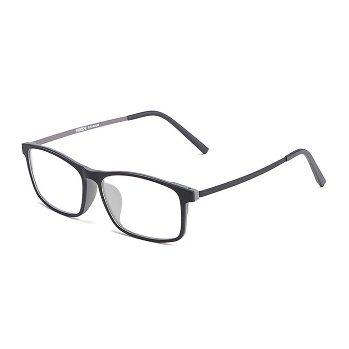 Hotony Unisex Full Rim Square Tr 90 Titanium Eyeglasses 720991