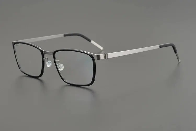 Bobbie 971100 Unisex Square Titanium Acetate Full Rim Frames FuzWeb