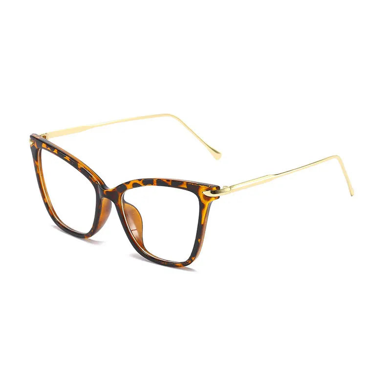 Hotony Women's Full Rim Square Cat Eye Alloy Eyeglasses 97024