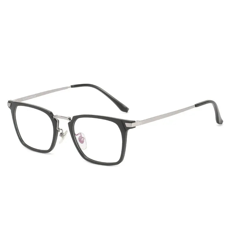 Hotochki Unisex Full Rim Square Eyeglasses 2142 Full Rim Hotochki Black Grey  