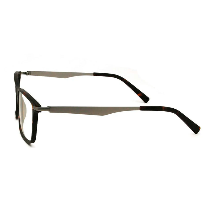 Esnbie Unisex Full Rim Square Acetate Titanium Eyeglasses 20091 Full Rim Esnbie   